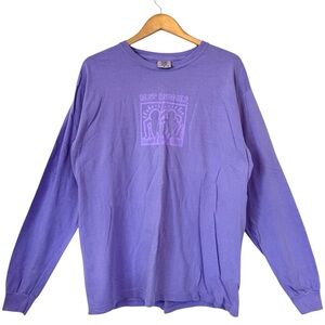 Best Buddies Graphic Keith Haring Long Sleeve Medium Weight Shirt Size Large